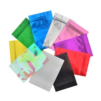 China Custom Printing Aluminum Foil Backing Resealable Mylar Ziplock Bags Moisture Proof Smell Proof Packets 3.5g for sale