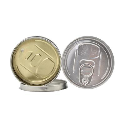 China Self Seal Pull Ring And Plastic Lid Custom Design Air Tight Sealed Cans Presstion Tin Sealed Metal Cans Packaging for sale