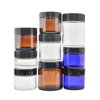 China Personal Care 60ml Child Resistant Packaging Glass Jar 1oz 2oz 3oz 4oz Child Safe Jars for sale