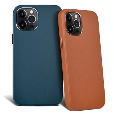 China High Quality Vintage Smartphone Back Cover Genuine Leather Case Protector Cover For iPhone 11 12 Pro X XS Max Case for sale