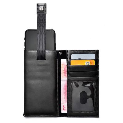 China PULOKA Microfiber Leather Shockproof Wholesale Universal Cell Phone Accessories Phone Bag Wallet Pouch for sale