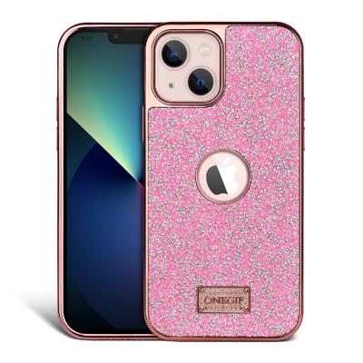 China ONEGIF Shockproof Luxury Brand Bling Crystal Diamond Phone Cases For iPhone 13 14 pro Max Back Cover Phone Case for sale