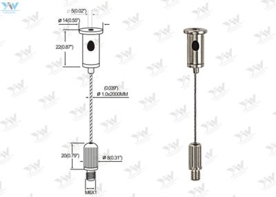 Chine Kit accrochant léger complètement réglable de suspension de voyant du kit LED à vendre