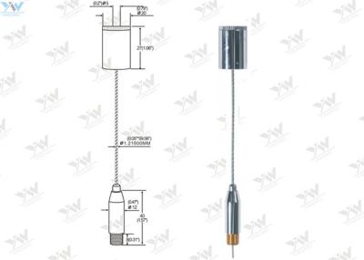 Chine Kit accrochant de câble réglable d'avions d'électrodéposition de Chrome, kit de suspension de fil d'acier inoxydable à vendre