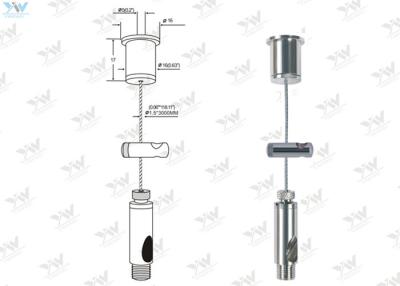 Chine Système accrochant accrochant léger de kit d'anti rouille/câble avec le modérateur de câble à vendre