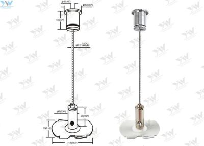 Chine 1 / système d'affichage de 16 de ″ d'acier inoxydable de câble kits de suspension/câble avec T - barrez l'agrafe à vendre