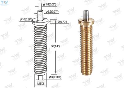Chine La pince/avions en laiton entièrement filetés de câble de la précision M 8 câblent les garnitures réglables à vendre