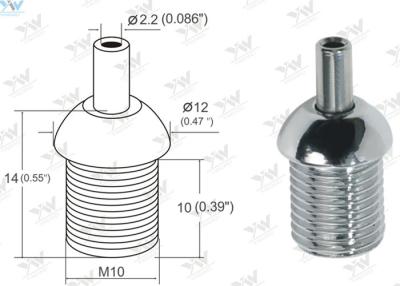 Chine Taille externe en laiton de fil de la pince M10 de câble de couleur de Chrome pour le système accrochant à vendre