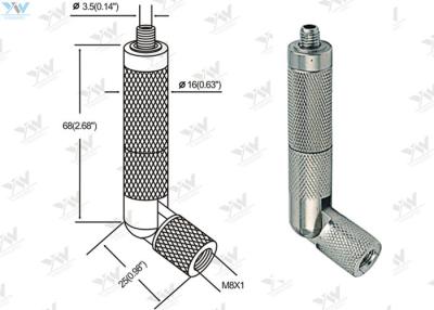 China Large Size Brass Lock Cable Grippers Swivel With M 8 Threaded Foot for sale