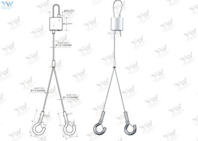 China Draht-Stärke der y-Kabel-justierbares Licht-hängende Ausrüstungs-Ø1.5 Millimeter für LED-Platten zu verkaufen