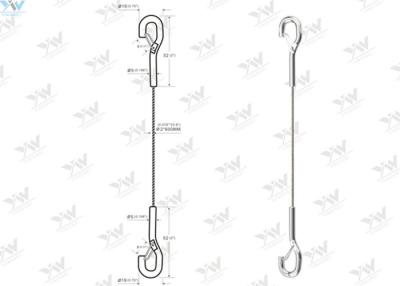 China Sistema rápido Ø de la ejecución de la foto del extremo del gancho trazalíneas del alambre de acero de 2,0 milímetros con la suspensión de gancho en venta