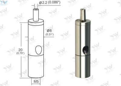 China De Φ 8 * 20 cerradura niquelada golpeada ligeramente M5 ajustable del apretón del hilo de los agarradores del cable del milímetro en venta