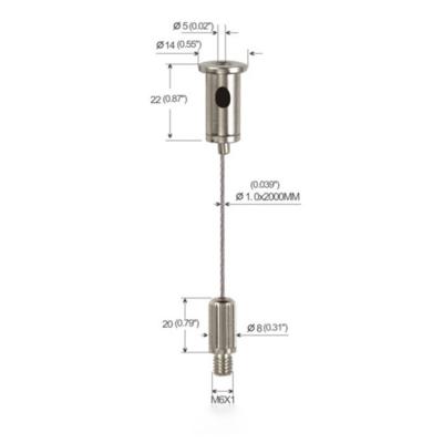 China Assembly Finishing Panel Wire Suspension Systems Adjustable YW86003 for sale