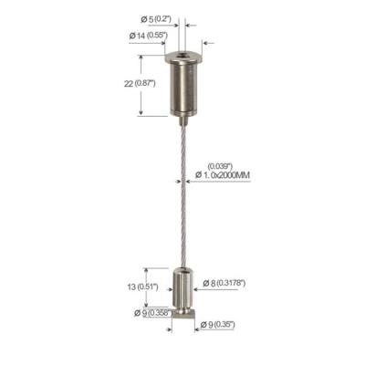 China Het Lineaire Lichte Hangende Systeem Regelbare YW86005 van de verlichtingshardware Te koop