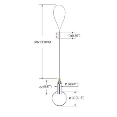 China Adjustable Loop And Loop Ceiling Rail Hanging System 0.8mm*1000mm YW86007 for sale