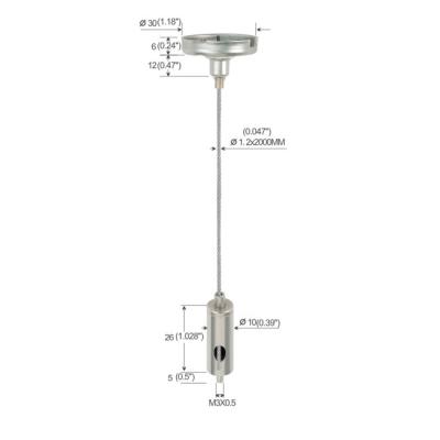 China Os encaixes do hardware cabografam o sistema de suspensão com a linha M4 fêmea personalizaram YW86014 à venda