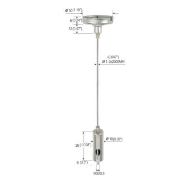 China Cable Fasteners Hanging System With M5 Male Thread Use For Sling YW86015 for sale