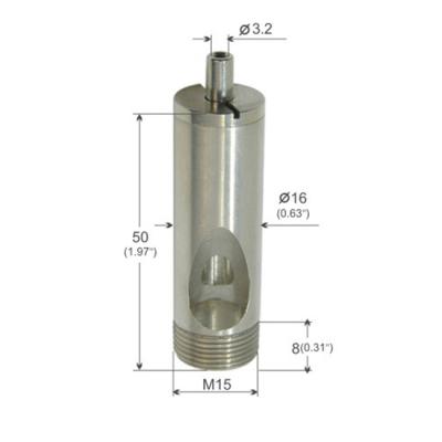 China Nickel überzog Außengewinde des Kabel-Greifer-M15 für justierbare beleuchtende Befestigung YW86055 zu verkaufen