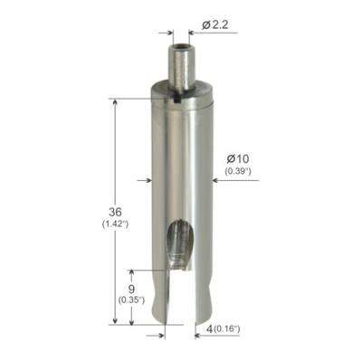 China Agarrador del cable de la seguridad de montaje en el techo con el surco y la salida lateral YW86073 en venta