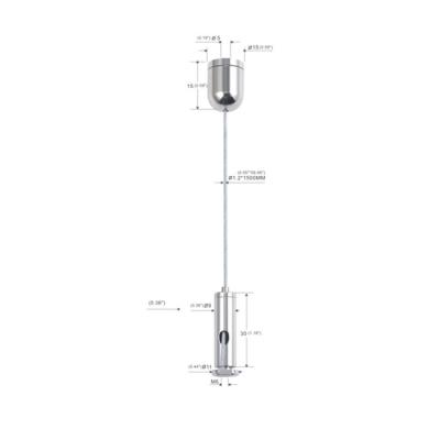 Chine Lumière matérielle en laiton de système de la suspension de câble de plafond de forme de balle adaptant YW86342 à vendre