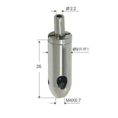 Chine acier inoxydable en laiton/YW86091 de pince de fil de sortie du fil M4 de 9*24mm à vendre