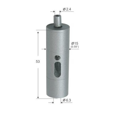 Chine L'argent de pince de fil de câble de sortie de cylindre a plaqué 15*53mm pour le kit YW86092 de suspension à vendre