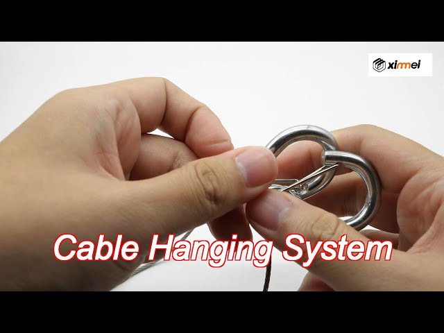 high quality y typesafety cable with srping hook for hanging system accessory of suspension light