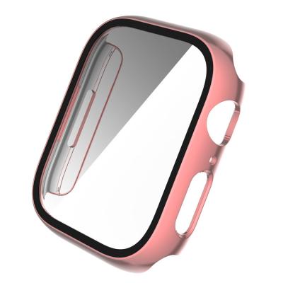 China Watch protection new PC plating + tempered film fully covers 7th generation for apple watch case for sale