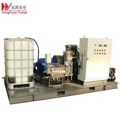 China Plant 36~40Kpsi Electric Motor Surface Treatment High Pressure Water Blasting Device for sale