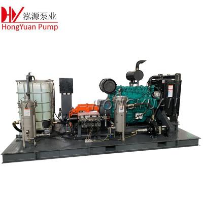 China Construction Material Stores 2500bar 25lpm Diesel Engine Surface Treatment Spray Hydraulic Water Jet Cleaner for sale