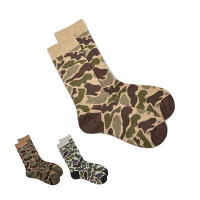 China QUICK DRY Free Custom Design Thick Camouflage Socks One Size Designer Socks for sale