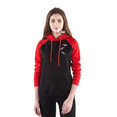 China Anti-wrinkle new style two color hoodie women hoodie with custom embroidery for sale