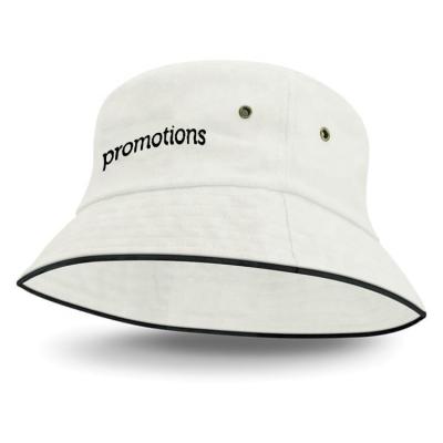 China Promotional Metal Grommets Checked Custom Embroidered Hats Fishing Bucket Hat for sale