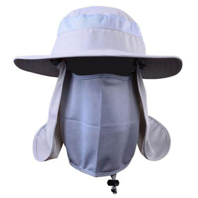 China JOINT Dry Fit Covers Breathable Outdoor Sun Hat With Removable Neck Cover for sale