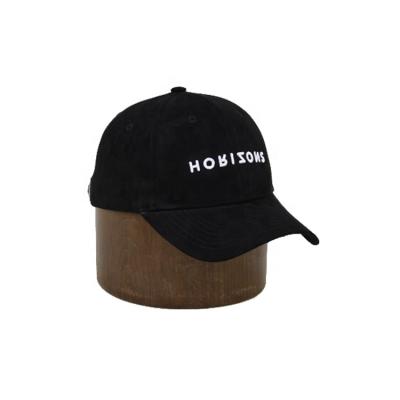 China JOINT Dad Hat 3d Embroidery Custom Baseball Hat Black Suede Hat For Men for sale