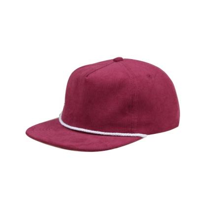 China New Fashion Design JOINT Flat Brim Hats Rope Hat Corduroy Empty Hat For Men for sale