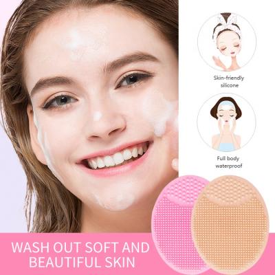 China Facial Cleansing Brush Hot Selling Manual Face Soft Deep Cleansing Tool Exfoliating Massage Silicone Facial Cleansing Brush for sale