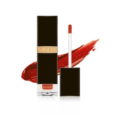 China VIBELY Waterproof Matte Lip Gloss Custom Private Label Cosmetics Make Your Own Flavored Lip Gloss for sale