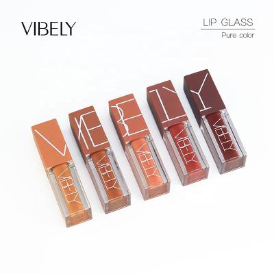 China OEM ODM waterproof private label five unique colors vegan matte liquid lip gloss waterproof containers for sale