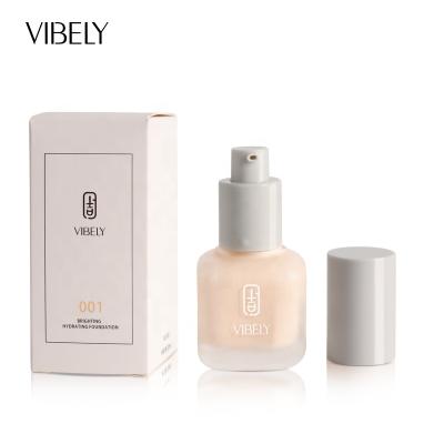 China Brighten 2020 New Full Face Coverage Organic Makeup Moisturizing Brightening Waterproof Liquid Foundation for sale