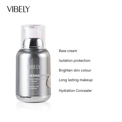 China Long Lasting Control Moisturizer Facial Base Hydration Oil Natural Whitening Cream Moisturizing Concealer Makeup Primer for sale