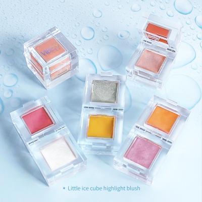 China Small Waterproof Portable Colorful Raincoats Change Skin Eye Shadow Highlight Blush Tone Palette for sale