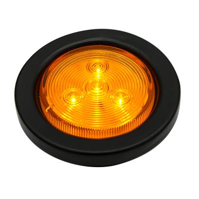 China High Brightness Waterproof Rubber Multi Colors 4 Led Lamps Truck Indicators Side Warning Lights for sale