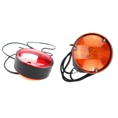 China High Brightness 12V 24V Double Face Round Side Light Bulb Lorry Lamp Truck Side Beacon for sale