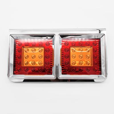 China 50 LED High Brightness Waterproof Iron Truck Tail Lights Truck Led Tail Light With One Year Warranty for sale