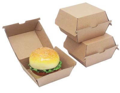 China burger box food factory price with custom logo en venta