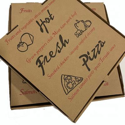 China Factory direct disposable pizza box fast food packaging custom printed paper pizza boxes for sale