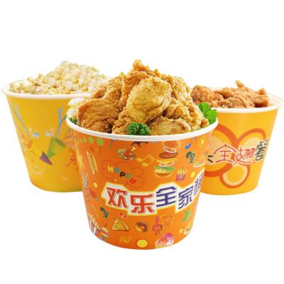 China Recycled Materials Top Selling White Cardboard Fried Chicken Buckets Take Away Food Package K F C Package for sale