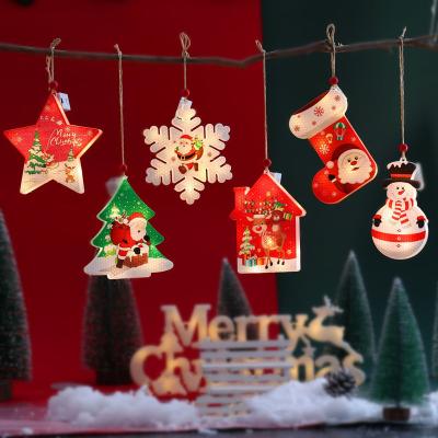 China Led + 2022 PVC LED Panel Christmas Lights Creative Hot Selling Christmas Atmosphere Gifts Christmas Tree Decorations Lights for sale