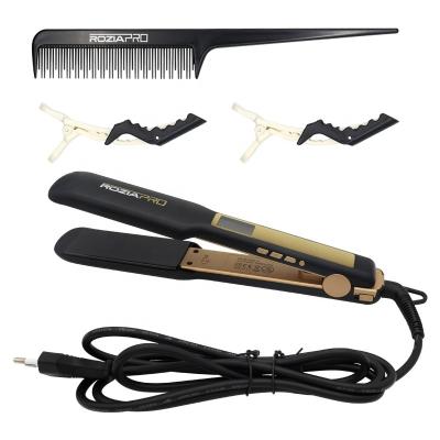 China Professional Multi-temperature 450 Degree Hair Straightener Tourmaline Flat Iron Ceramic Coat Hair Straightener Beauty Salon Tool Wholesale Shining Professional for sale